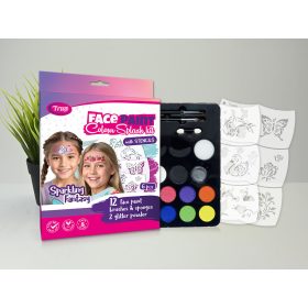 Sparkling Fantasy Arcfesték szett (6db mosaic sablonnal)