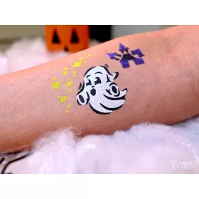 Halloween Arcfesték szett (6db mosaic sablonnal)