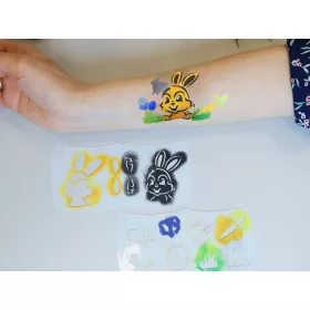 Húsvéti Arcfesték szett - (6db mosaic sablonnal)