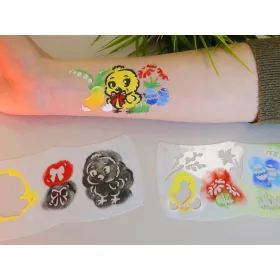 Húsvéti Arcfesték szett - (6db mosaic sablonnal)