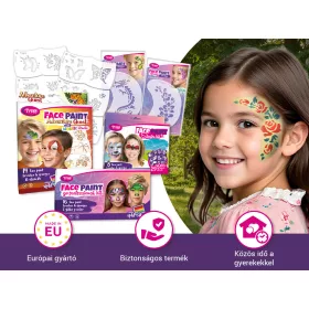 Húsvéti Arcfesték szett - (6db mosaic sablonnal)
