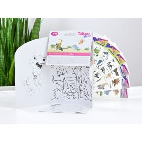 Dinoszauruszos Tetoválás Matrica szett