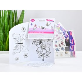 Pillangók és Virágok Tetoválás Matrica Szett