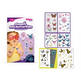 Pillangók és Virágok Tetoválás Matrica Szett