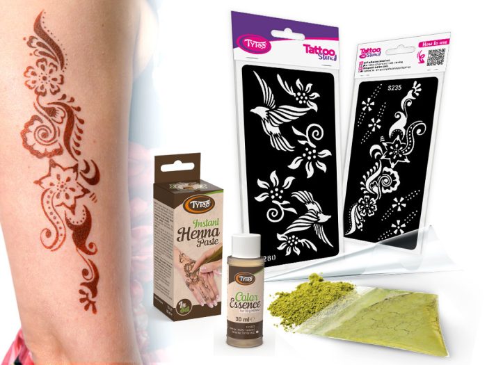 Henna csomag (Paszta + sablon)
