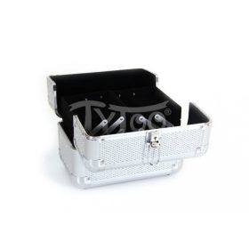 Kicsi kozmetikai bőrönd Csillogós Ezüst