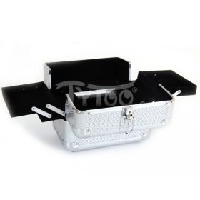 Kicsi kozmetikai bőrönd Csillogós Ezüst