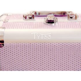 Nagy kozmetikai bőrönd Csillogós Rózsaszín