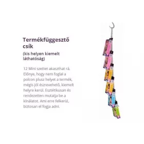 TyToo Termék Kínáló/Termékfüggesztő csík