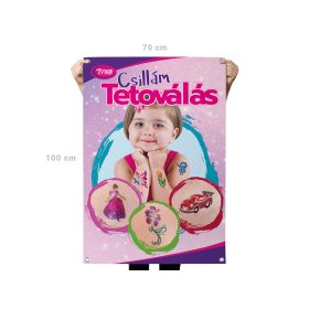 Csillámtetoválás Molinó kültérre 70x100cm