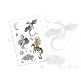 Sárkányos Matrica Tetoválások