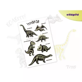 Világító Dinoszauruszok Matrica  Tetoválás
