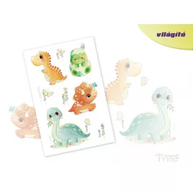 Világító Baby Dinoszauruszok Matrica Tetoválás 