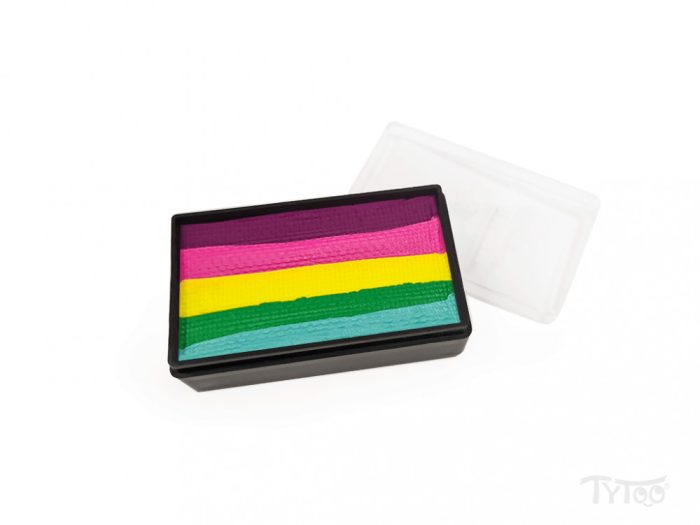 TyToo UV-Neon Csíkos arcfesték 30g Neon Szivárvány Új