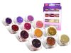 Csillámpor szett 12 x 2,5 ml meleg színek (warm colours)