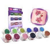 Csillámpor szett 12 x 2,5 ml alap színek (basic colours)