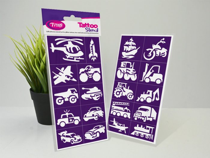 Vehicles - Járművek sablon szett