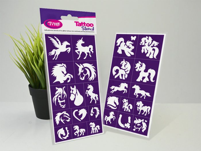 Horses & Ponies - Lovak és pónik sablon szett
