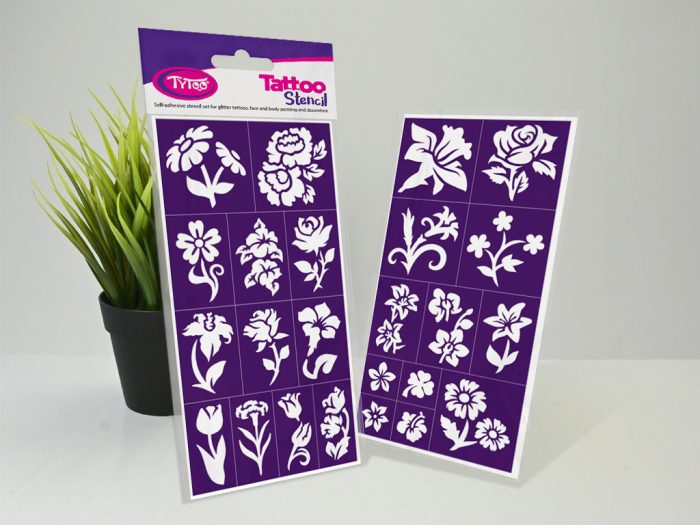 Flowers - Virágok sablon szett
