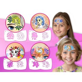 Princess Dream Arcfesték szett (6db mosaic sablonnal) - Új