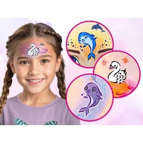   Sparkling Fantasy Arcfesték szett (6db mosaic sablonnal) - Új