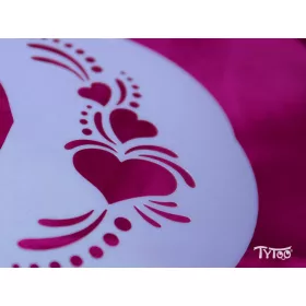 TyToo félarc sablon - Szívek