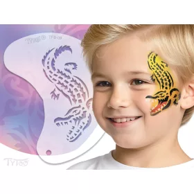 TyToo félarc sablon - Krokodil