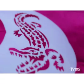 TyToo félarc sablon - Krokodil
