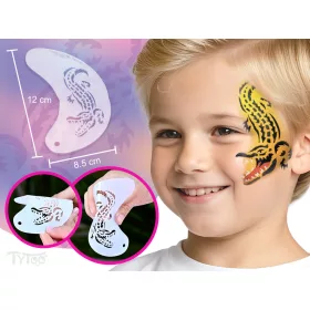 TyToo félarc sablon - Krokodil