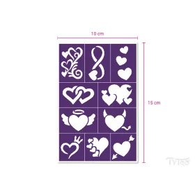 Hearts Sablon szett